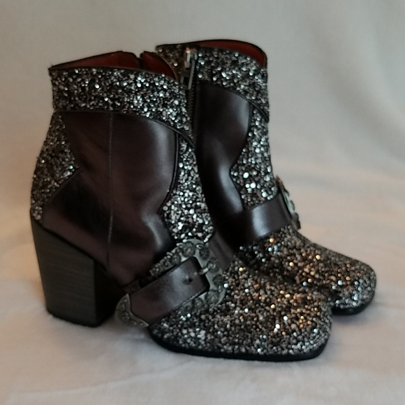 Wmns size 5 Coach glitter ankle boots - Picture 1 of 12